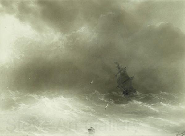 Ivan Aivazovsky A Strong Wind